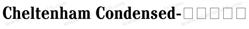 Cheltenham Condensed字体转换